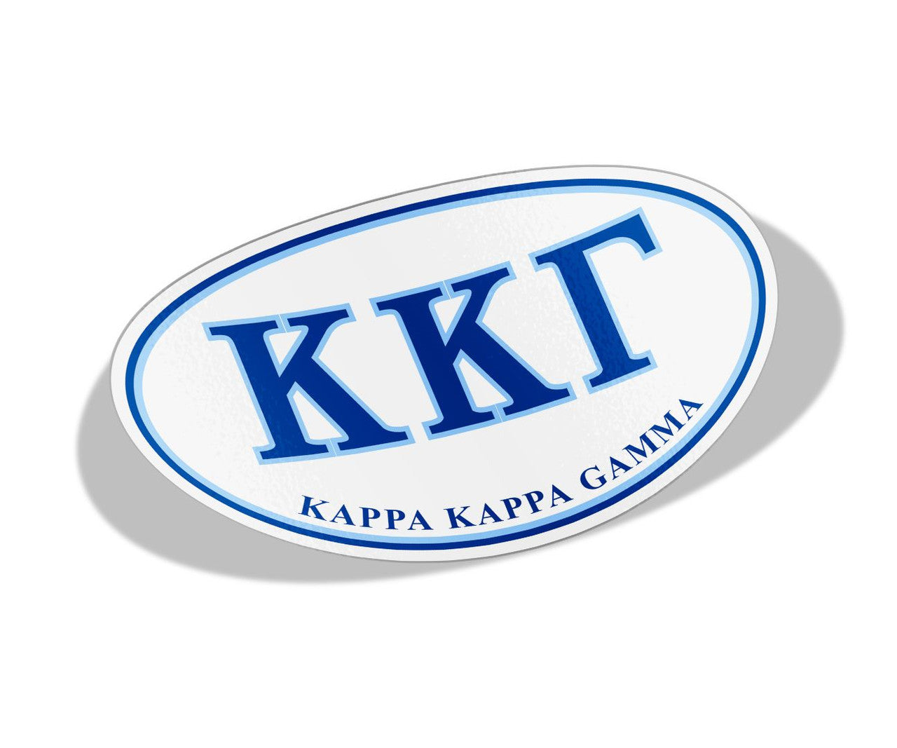 Kappa Kappa Gamma Greek Letter Oval Decal Kappa Kappa Gamma Greek Letter Oval Decal
