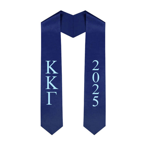 Kappa Kappa Gamma Kappa Kappa Gamma Greek Lettered Graduation Sash Stole With Year - Best Value