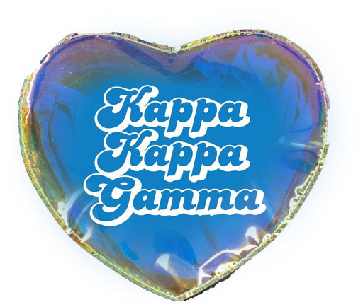 Kappa Kappa Gamma Kappa Kappa Gamma Heart Shaped Makeup Bag