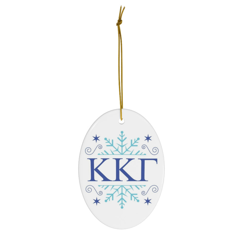 Kappa Kappa Gamma Holiday Color Snowflake Christmas Ornaments Kappa Kappa Gamma Holiday Color Snowflake Christmas Ornaments
