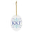 Kappa Kappa Gamma Holiday Color Snowflake Christmas Ornaments Kappa Kappa Gamma Holiday Color Snowflake Christmas Ornaments