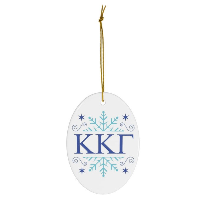 Kappa Kappa Gamma Holiday Color Snowflake Christmas Ornaments Kappa Kappa Gamma Holiday Color Snowflake Christmas Ornaments