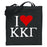 Kappa Kappa Gamma I Love Tote Bags Kappa Kappa Gamma I Love Tote Bags