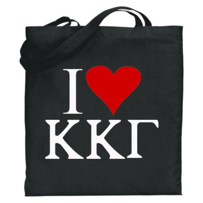 Kappa Kappa Gamma I Love Tote Bags Kappa Kappa Gamma I Love Tote Bags