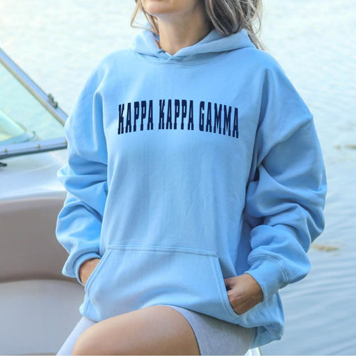 Kappa Kappa Gamma Kappa Kappa Gamma Letterman Hooded Sweatshirts