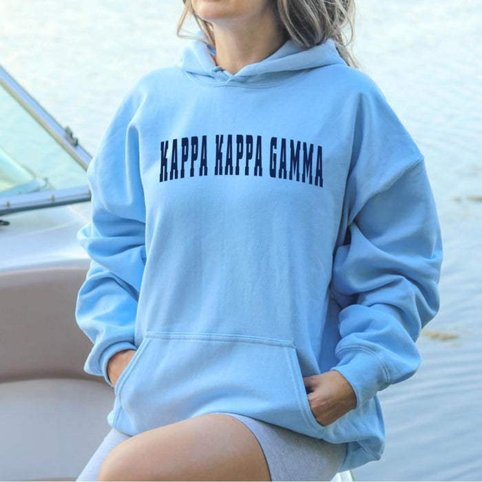 Kappa Kappa Gamma Letterman Hooded Sweatshirts Kappa Kappa Gamma Letterman Hooded Sweatshirts