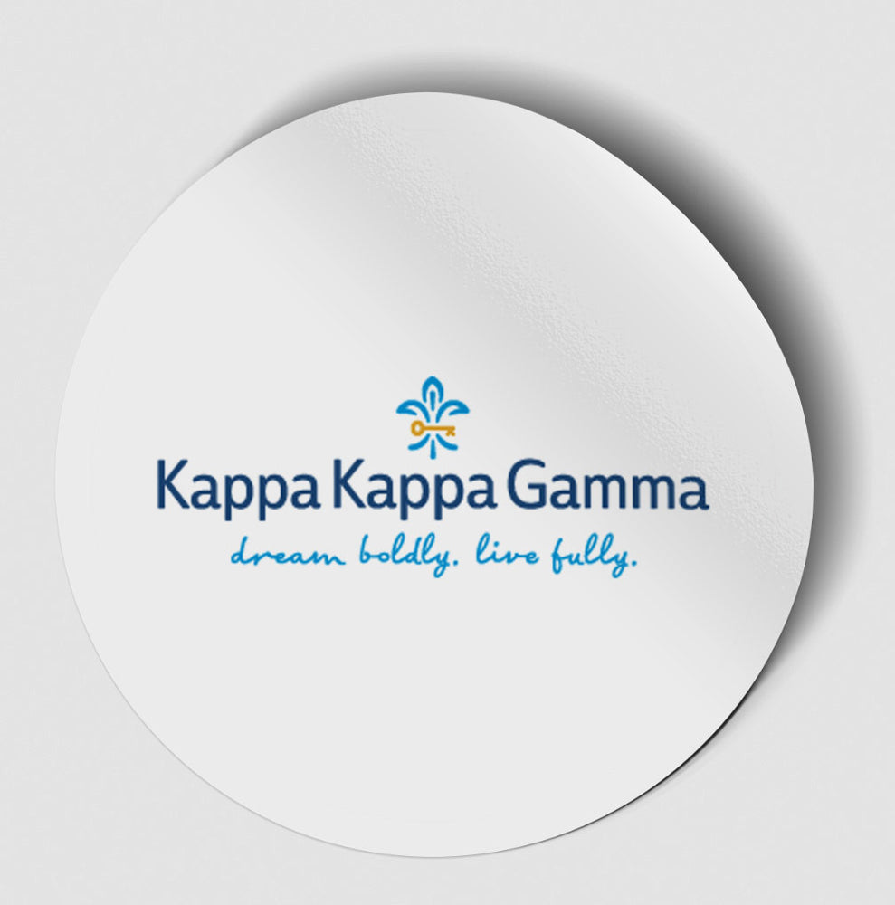 Kappa Kappa Gamma Logo Round Decal Kappa Kappa Gamma Logo Round Decal