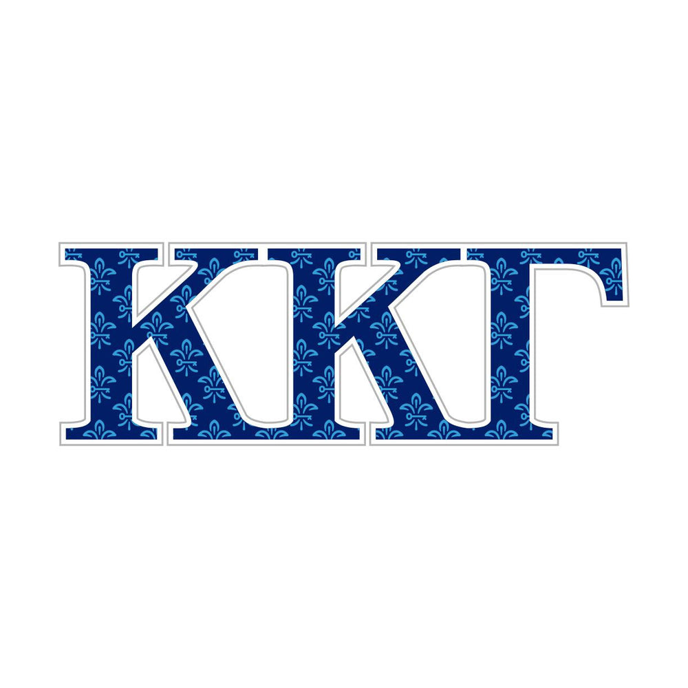 Kappa Kappa Gamma Mascot Greek Letter Sticker 2.5" Tall Kappa Kappa Gamma Mascot Greek Letter Sticker - 2.5