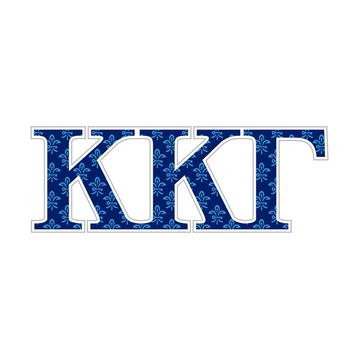 Kappa Kappa Gamma Mascot Greek Letter Sticker 2.5" Tall Kappa Kappa Gamma Mascot Greek Letter Sticker - 2.5