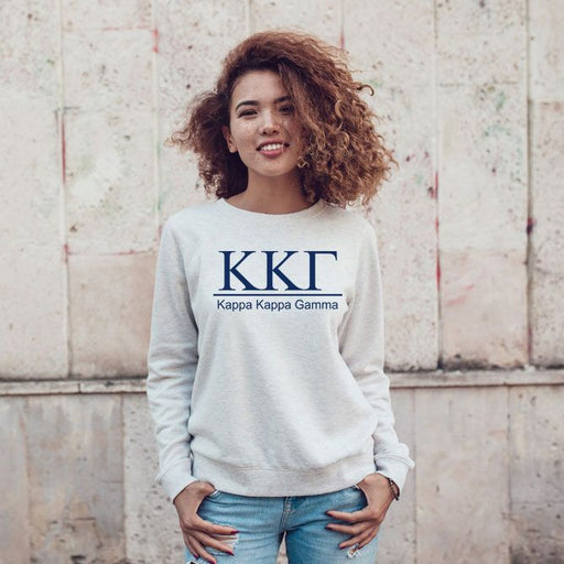Kappa Kappa Gamma Kappa Kappa Gamma Message Crewneck Sweatshirts