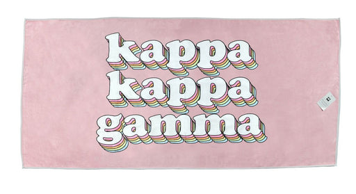 Kappa Kappa Gamma Kappa Kappa Gamma Plush Retro Beach Towel
