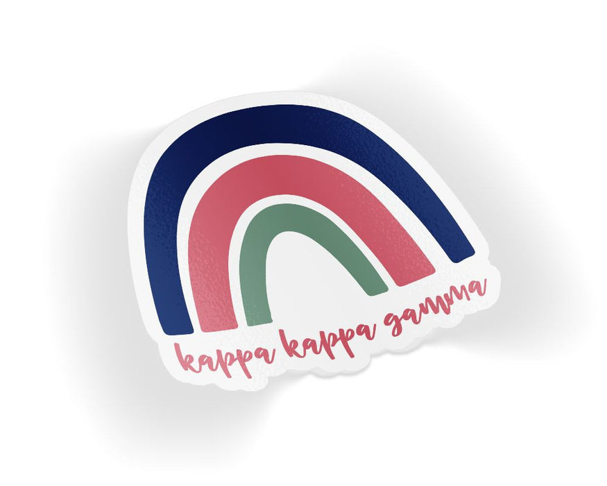 Kappa Kappa Gamma Rainbow Sticker Kappa Kappa Gamma Rainbow Sticker
