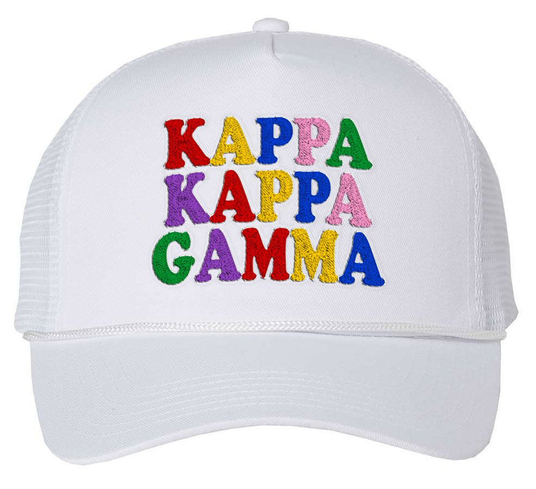 Kappa Kappa Gamma Rainbow Trucker Hat Kappa Kappa Gamma Rainbow Trucker Hat
