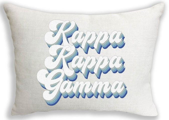 Kappa Kappa Gamma Retro Throw Pillow Kappa Kappa Gamma Retro Throw Pillow