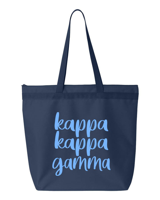 Kappa Kappa Gamma Script Tote Bag Kappa Kappa Gamma Script Tote Bag