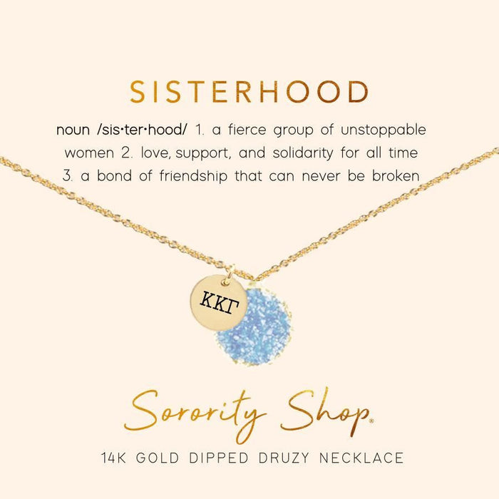 Kappa Kappa Gamma Sisterhood Druzy Necklace Kappa Kappa Gamma Sisterhood Druzy Necklace