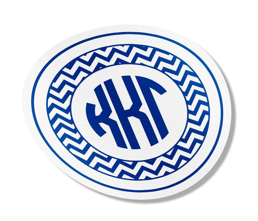 Kappa Kappa Gamma Kappa Kappa Gamma Sorority Monogram Bumper Sticker