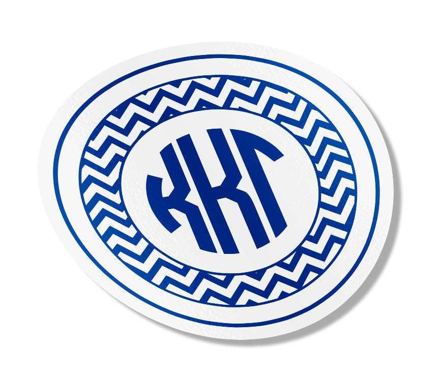 Kappa Kappa Gamma Sorority Monogram Bumper Sticker Kappa Kappa Gamma Sorority Monogram Bumper Sticker