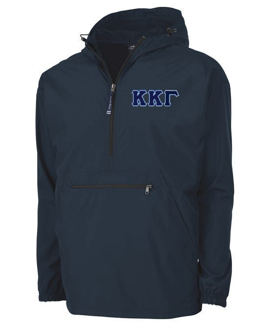 Kappa Kappa Gamma Tackle Twill Lettered Pack N Go Pullover Kappa Kappa Gamma Tackle Twill Lettered Pack N Go Pullover