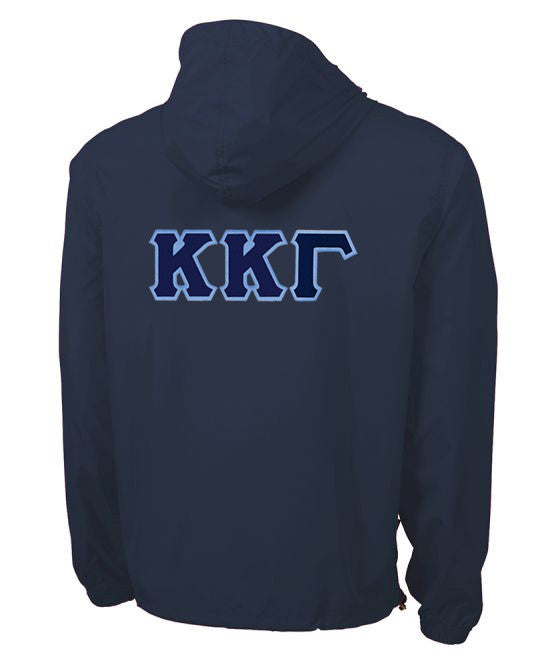 Kappa Kappa Gamma Tackle Twill Lettered Pack N Go Pullover Kappa Kappa Gamma Tackle Twill Lettered Pack N Go Pullover