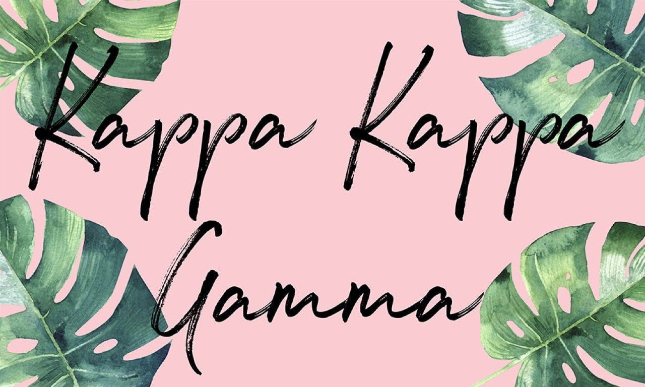 Kappa Kappa Gamma Tropical Flag Kappa Kappa Gamma Tropical Flag
