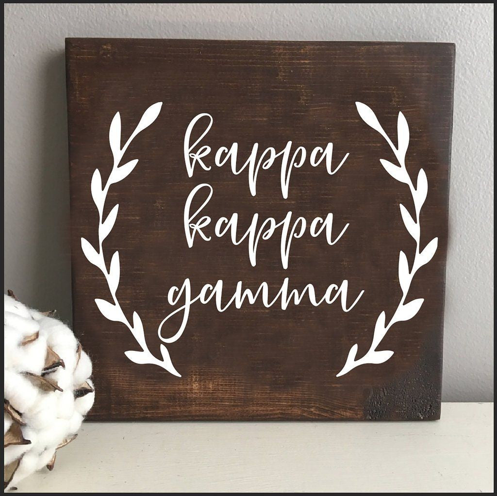 Kappa Kappa Gamma Wooden Wall Art Kappa Kappa Gamma Wooden Wall Art