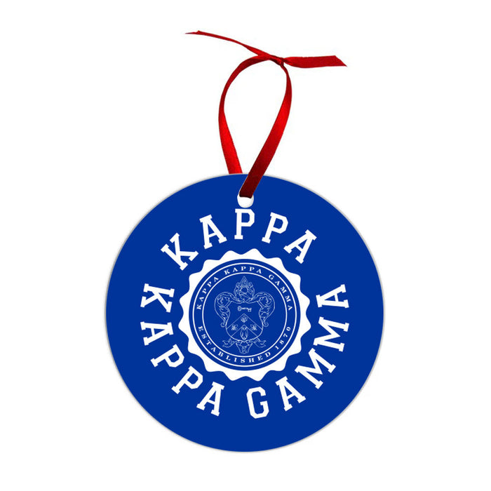 Kappa Kappa Gamma Shield Christmas Ornaments Kappa Kappa Gamma Shield  Christmas Ornaments