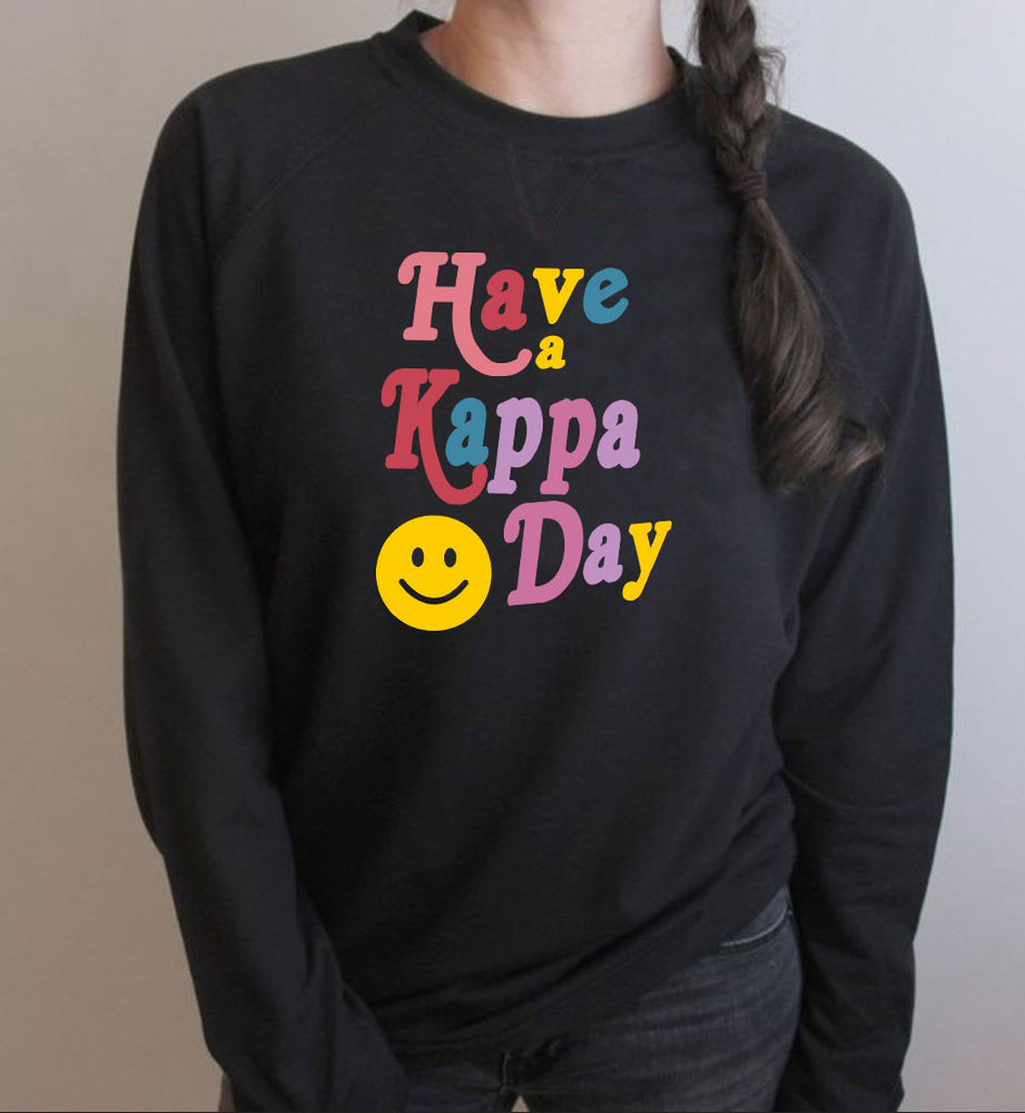 Kappa Kappa Gamma Have A Day Crewneck Sweatshirt Kappa Kappa Gamma Have A Day Crewneck Sweatshirt