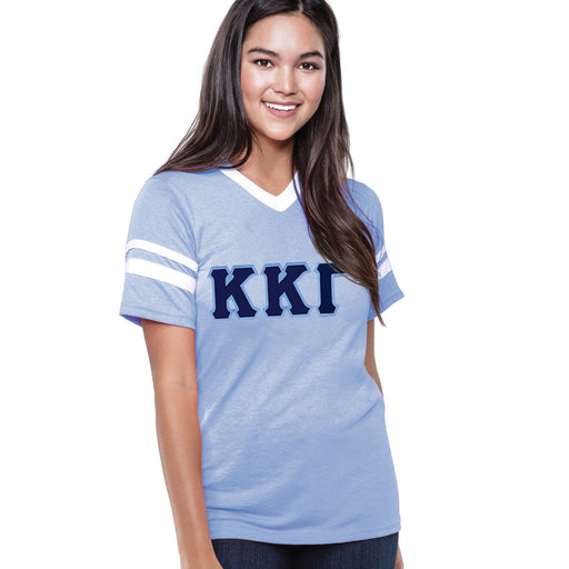 Kappa Kappa Gamma DISCOUNT-Kappa Kappa Gamma Jersey With Greek Applique Letters
