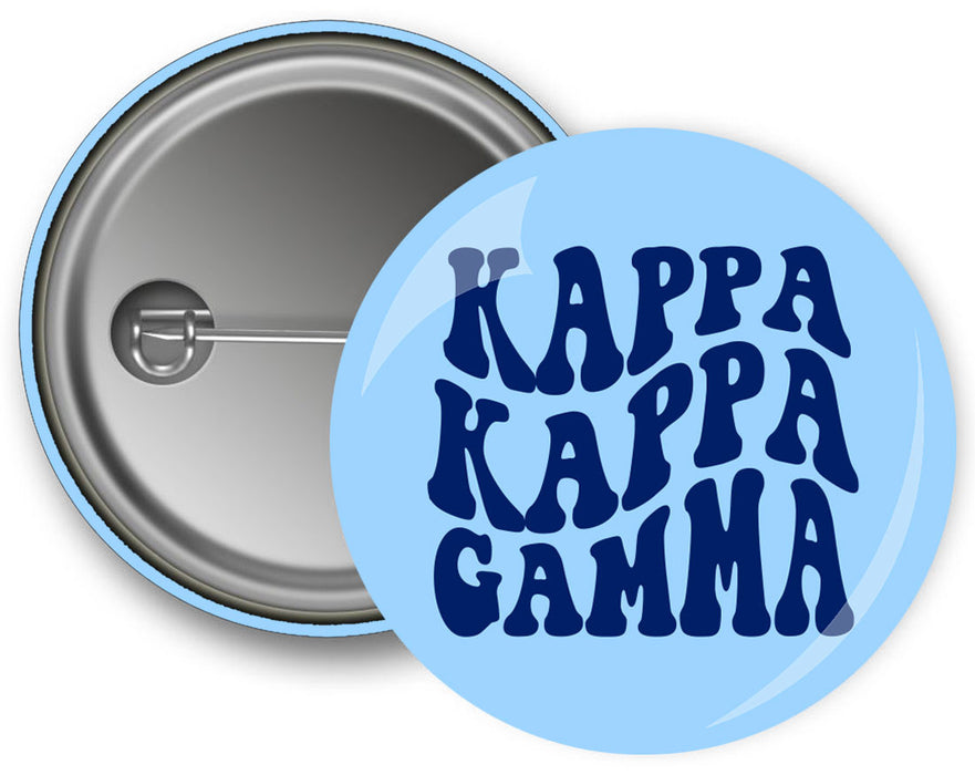 Kappa Kappa Gamma Bulky Text Button Kappa Kappa Gamma Bulky Text Button