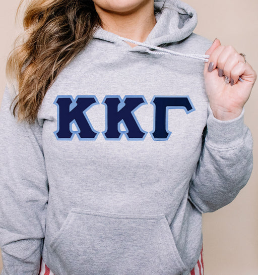 Kappa Kappa Gamma DISCOUNT Kappa Kappa Gamma Lettered Hooded Sweatshirt - Best Value