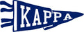 Kappa Kappa Gamma Pennant Decal Kappa Kappa Gamma Pennant Decal
