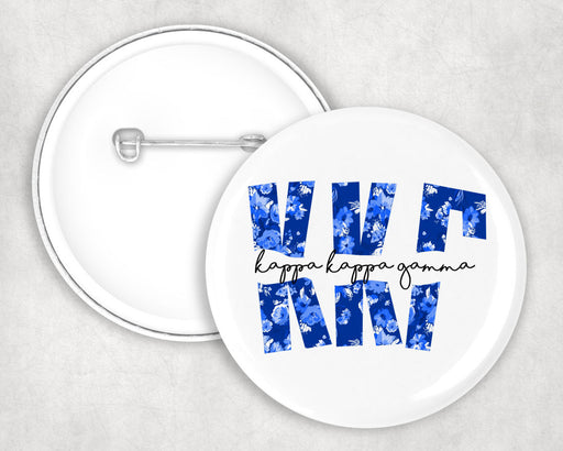 Kappa Kappa Gamma Kappa Kappa Gamma Big Floral Pin Buttons