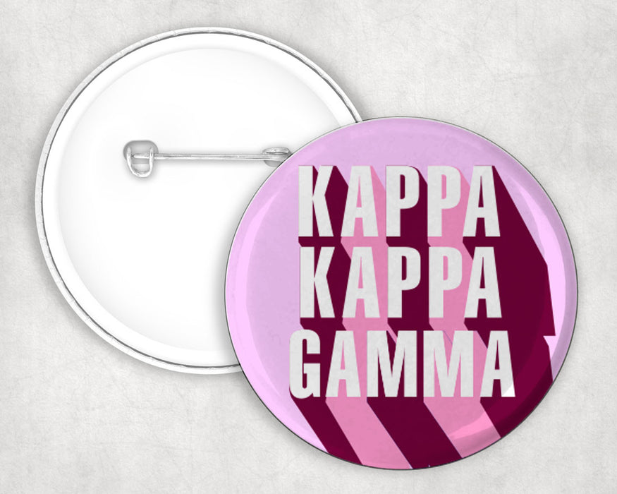 Kappa Kappa Gamma 3d Button Pin Buttons Kappa Kappa Gamma 3D Button Pin Buttons
