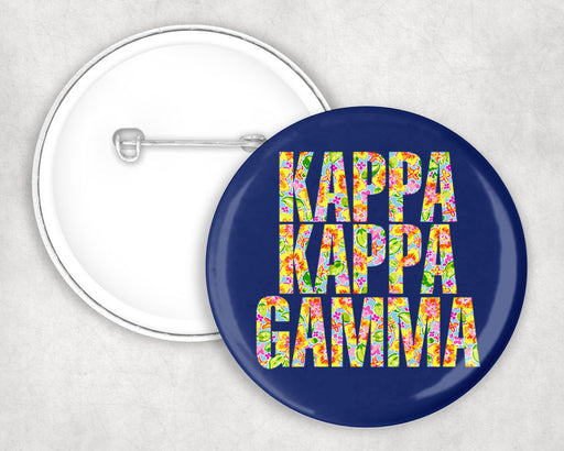 Kappa Kappa Gamma Kappa Kappa Gamma Floral Pin Buttons