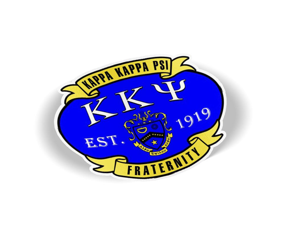 Kappa Kappa Psi Banner Crest Shield Decal Kappa Kappa Psi Banner Crest - Shield Decal