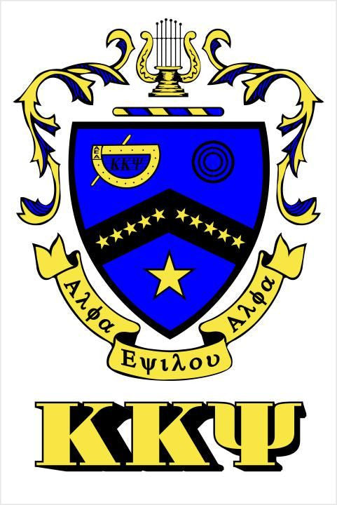 Kappa Kappa Psi Crest - Shield Window Decals Stickers