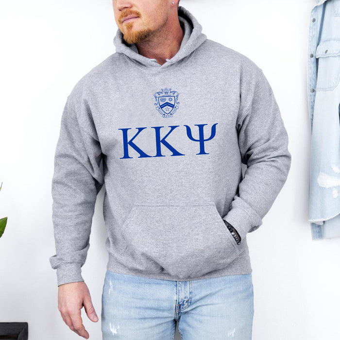 Printify Kappa Kappa Psi Crest World Famous Hooded Sweatshirt Kappa Kappa Psi Crest World Famous Hooded Sweatshirt