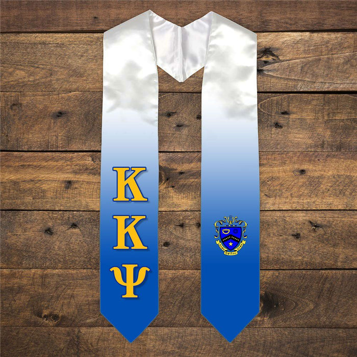 Kappa Kappa Psi Extra Fancy Simple Greek Graduation Stole W Crest Kappa Kappa Psi Extra Fancy Simple Greek Graduation Stole W Crest