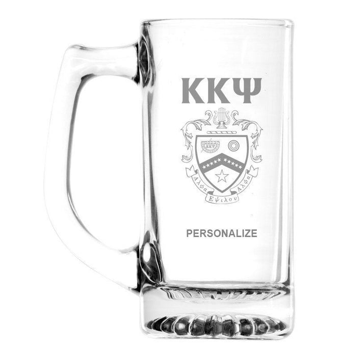 Kappa Kappa Psi Glass Engraved 25 Ounce Mug Kappa Kappa Psi Glass Engraved 25 Ounce Mug