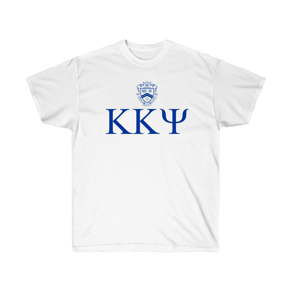 Printify Kappa Kappa Psi Greek Crest Cotton Tee Kappa Kappa Psi Greek Crest Cotton Tee