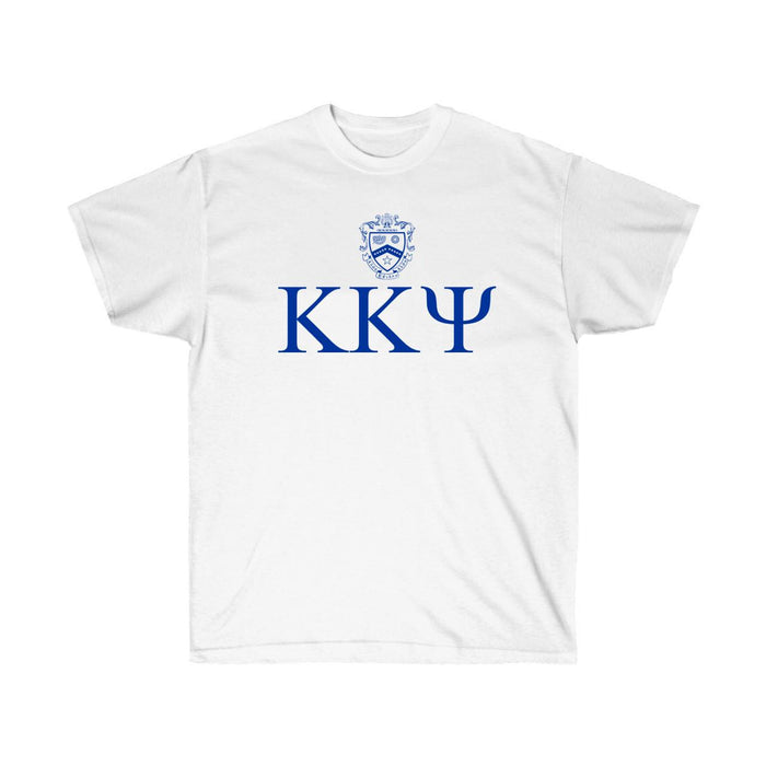 Printify Kappa Kappa Psi Greek Crest Cotton Tee Kappa Kappa Psi Greek Crest Cotton Tee