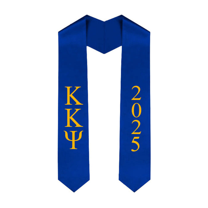 Kappa Kappa Psi Greek Lettered Graduation Sash Stole With Year Best Value Kappa Kappa Psi Greek Lettered Graduation Sash Stole With Year - Best Value