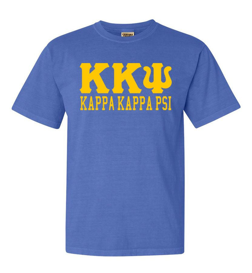 Kappa Kappa Psi Greek Custom Comfort Colors Heavyweight T Shirt Kappa Kappa Psi Greek Custom Comfort Colors Heavyweight T-Shirt
