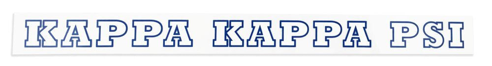 Kappa Kappa Psi Long Window Decals Stickers Kappa Kappa Psi Long Window Decals Stickers