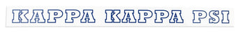 Kappa Kappa Psi Long Window Decals Stickers Kappa Kappa Psi Long Window Decals Stickers