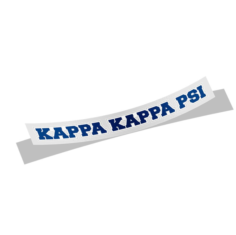 Kappa Kappa Psi Long Window Sticker Kappa Kappa Psi Long Window Sticker