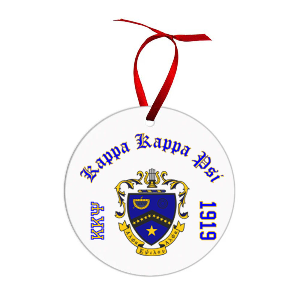Kappa Kappa Psi Crest & Year Circle Ornaments Kappa Kappa Psi Crest & Year Circle Ornaments