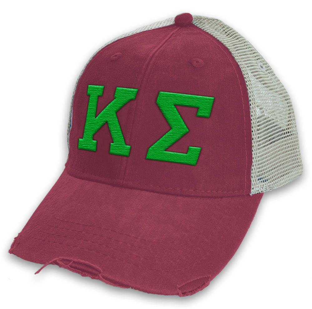 Kappa Sigma Distressed Trucker Hat Kappa Sigma Distressed Trucker Hat