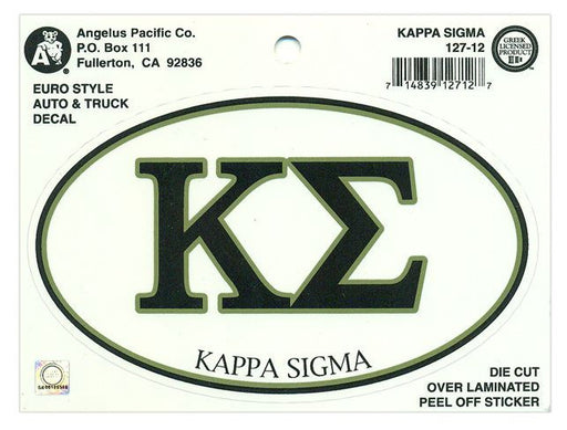 Kappa Sigma Kappa Sigma Euro Decal Oval Sticker
